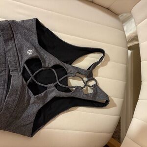 lululemon athletica Charcoal Sports Bra